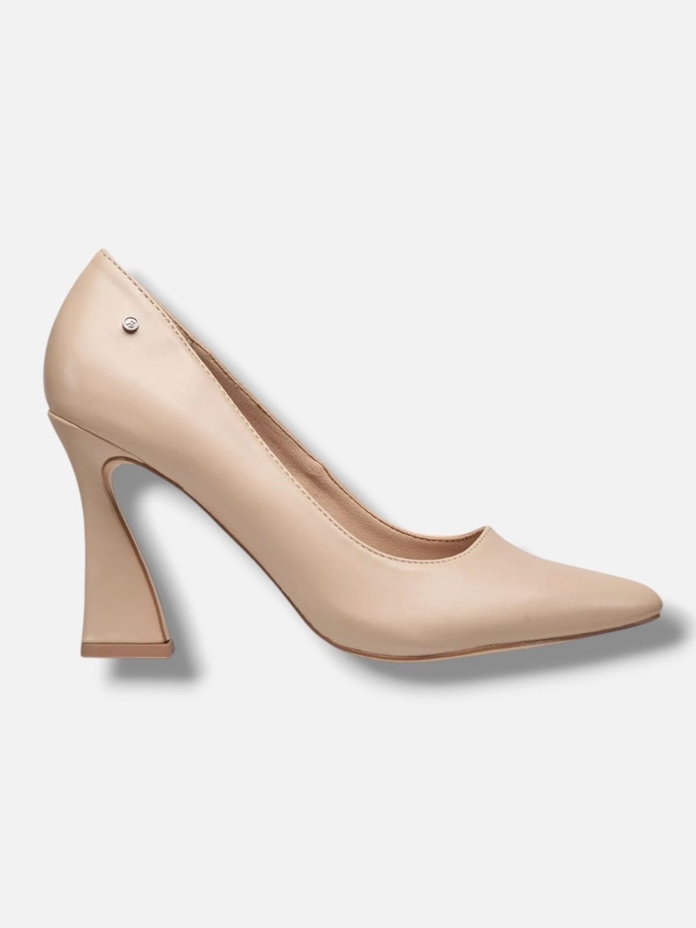 NEW IN BOX French Connection Nude Raven Pumps Flared Block Heel ~ size 10